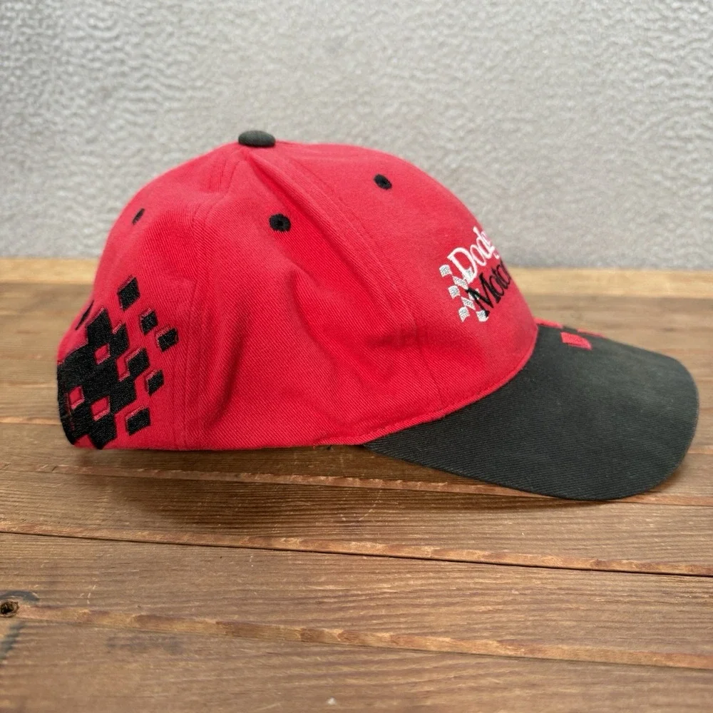 Dodge Motorsports Hat Adult Red Black‎ Strap Back Cap Garage Auto Mechanic Faded